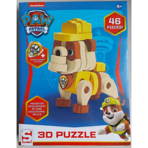 Puzzle 3D - 46 pièces en mousse - Pat Patrouille - Ruben