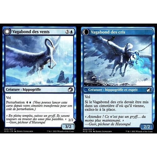 Vagabond Des Vents / Vagabond Des Cris - Mtg - Innistrad : Chasse De Minuit - C - 55/277 Recto/Verso