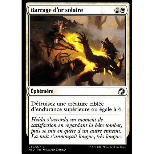 Barrage D'or Solaire - Mtg - Innistrad : Chasse De Minuit - C - 36/277