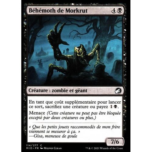 Béhémoth De Morkrut - Mtg - Innistrad : Chasse De Minuit - C - 114/277