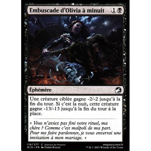 Embuscade D' Olivia À Minuit - Mtg - Innistrad : Chasse De Minuit - C - 118/277