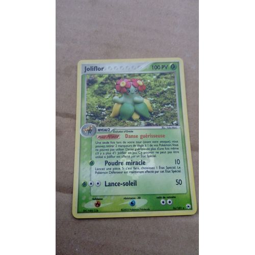 Carte Pokemon Holo Joliflor 16/101 Set Ex Légendes Oubliées Avec Sigle Herbe Sur La Carte