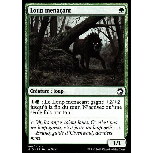 Loup Menaçant - Mtg - Innistrad : Chasse De Minuit - C - 199/277