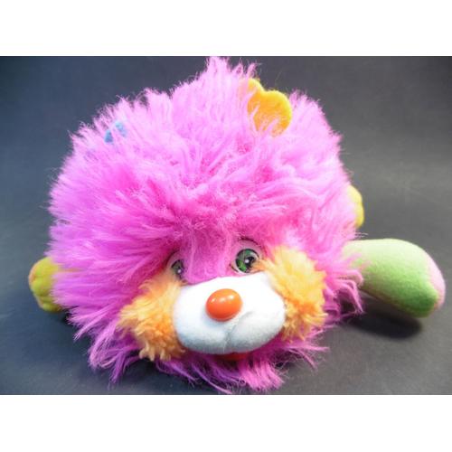 Mini Popples Mattel Vintage/80's Popples Puffing Rose /5"/ 1986 Se Transforme Rare Peluche De Collection