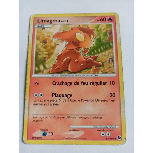 Carte Pokemon Diamant Et Perle - Duel Au Sommet : Limagma 83/106