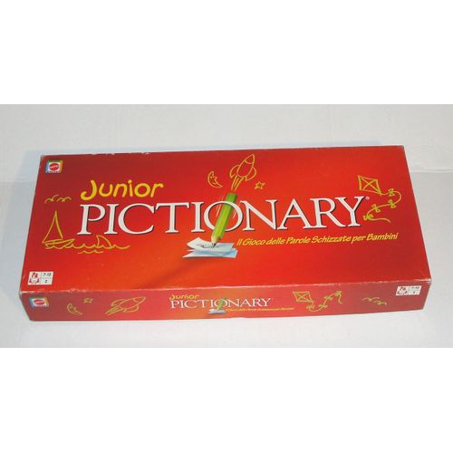 Pictionary Junior Jeu De Societe Italien Mattel 2003 Ii Gioco Delle Parole Schizzate Per Bambini