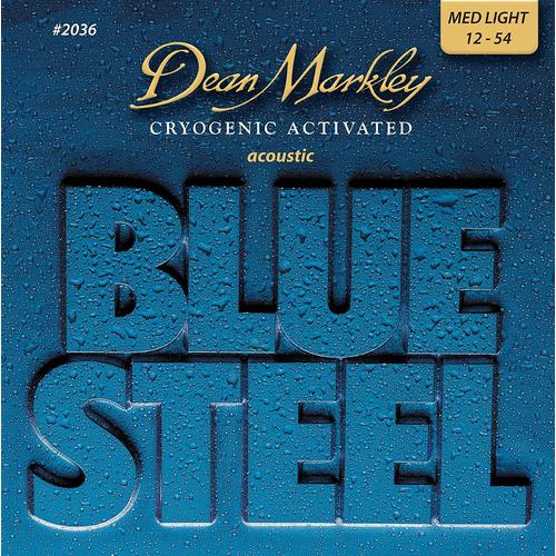 Dean Markley 2036 Blue Steel Bronze Medium Light - Jeu De Cordes Guitare Acoustique