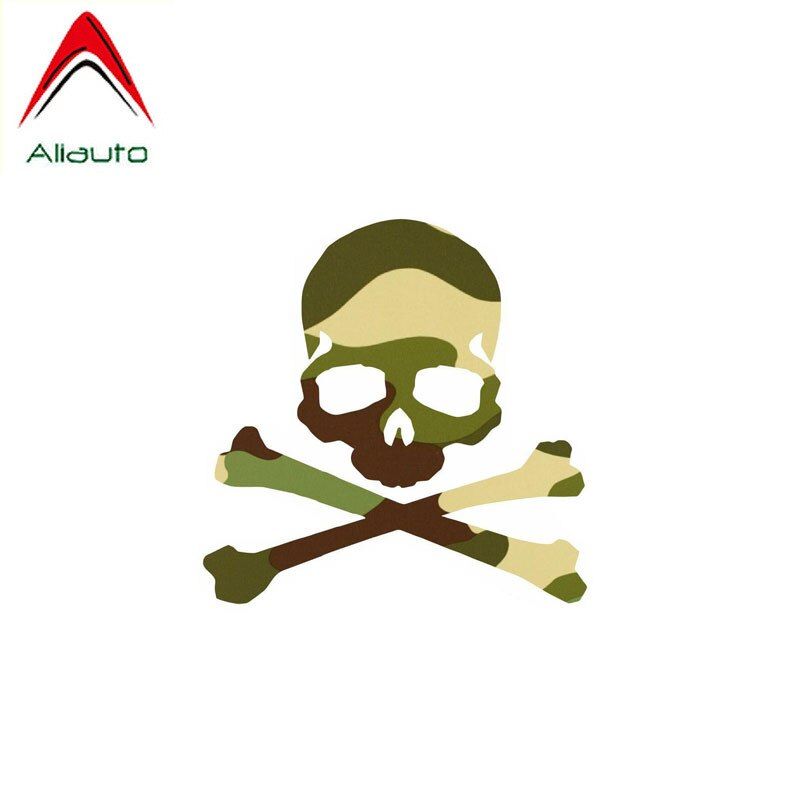 Autocollant De Camouflage Tête De Mort Pour Voiture, 10cm X 10cm, En Pvc, Pour Suzuki Swift Tiguan Infiniti