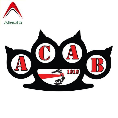 Autocollant De Voiture Drôle Acab 1312, 15cm X 8cm, En Pvc, Pour Porsche Mazda 6 Audi B8 Toyota Hilux