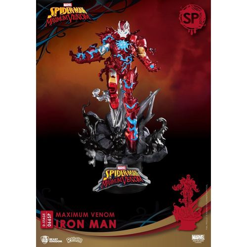 Marvel Comics Diorama Pvc D-Stage Maximum Venom Iron Man Special Edition 16 Cm