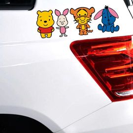 Autocollant De Voiture De Famille, Joli Dessin Animé, Style De Voiture, Pour Volkswagen Golf Skoda Polo Honda Kia Opel