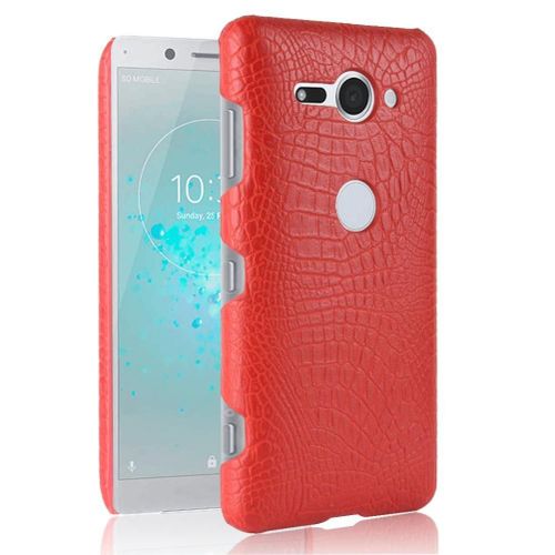 Classique Élégant Étui Pour Sony Xperia Xz2 Premium Anti Éraflure Mode Classique D'alligator Housse De Protection Compatibilité - Rouge