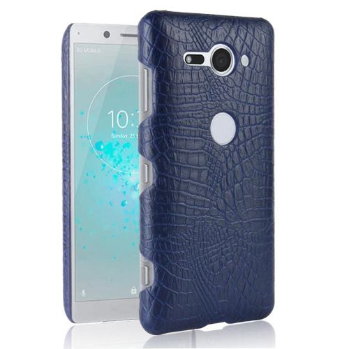 Classique Élégant Étui Pour Sony Xperia Xz2 Premium Anti Éraflure Mode Classique D'alligator Housse De Protection Compatibilité - Bleu