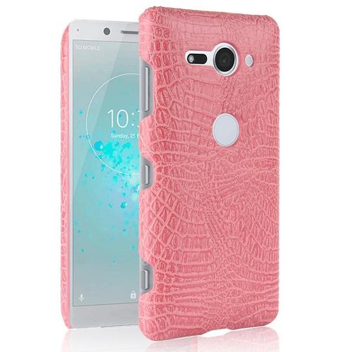 Classique Élégant Étui Pour Sony Xperia Xz2 Premium Anti Éraflure Mode Classique D'alligator Housse De Protection Compatibilité - Couleur Rose