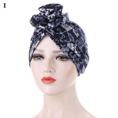 Chapeau Turban Pour Femmes Musulmanes, Imprimé Grande Fleur, Foulard, Bonnet, Turban Indien, Accessoires Pour Cheveux