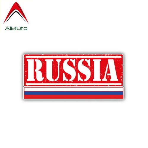 Autocollant De Voiture De 14cm X 7cm, Étiquette Créative Russie Grunge, Accessoires De Voyage, En Pvc, Pour Passat B5 Porsche Jdm Gti