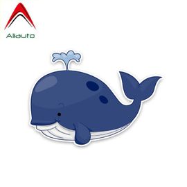 Autocollant De Voiture Dessin Animé Pour Skoda Renault Duster Peugeot 207 ,14cm X 10cm, Accessoires De Baleine, En Pvc, Autocollants De Couverture, Rayures