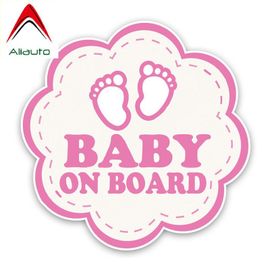 Autocollant D'avertissement De Voiture, 16cm X 16cm, Joli Dessin Animé Bébé À Bord, Décoration En Pvc Pour Suzuki Swift Tiguan Infiniti Skoda