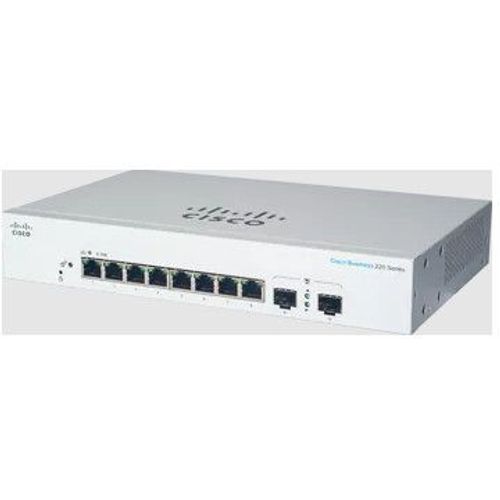 Cisco Business 220 Series CBS220-8T-E-2G - Commutateur - intelligent - 8 x 10/100/1000 + 2 x Gigabit SFP (liaison montante) - Montable sur rack