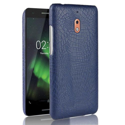 Classique Élégant Étui Pour Nokia 2.1 Compatibilité Mode Classique D'alligator Anti Éraflure Housse De Protection - Bleu