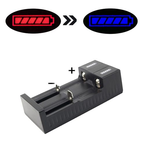 Chargeur Usb Universel À 2 Fentes, 3.7v Pour Chargeur 18650, Batteries Li Ion Rechargeables 18650 26650 14500
