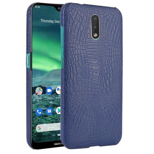 Classique Élégant Étui Pour Nokia 2.3 Compatibilité Anti Éraflure Housse De Protection Mode Classique D'alligator - Bleu