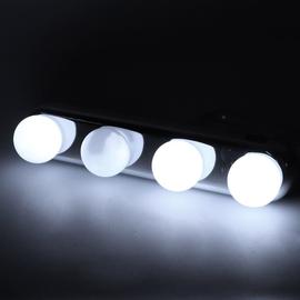 4 pièces LED miroir lumière avec ventouse, coiffeuse éclairage