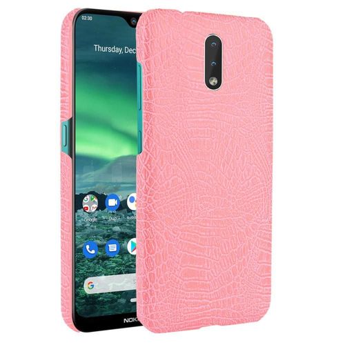 Classique Élégant Étui Pour Nokia 2.3 Compatibilité Anti Éraflure Housse De Protection Mode Classique D'alligator - Couleur Rose