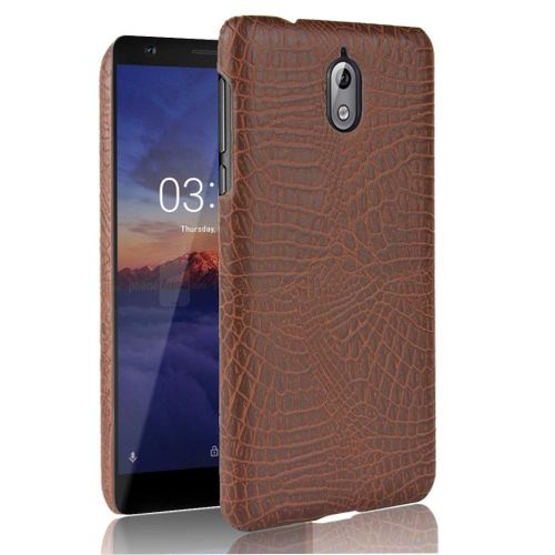 Classique Élégant Étui Pour Nokia 3.1 Anti Éraflure Mode Classique D'alligator Compatibilité Housse De Protection - Le Brun