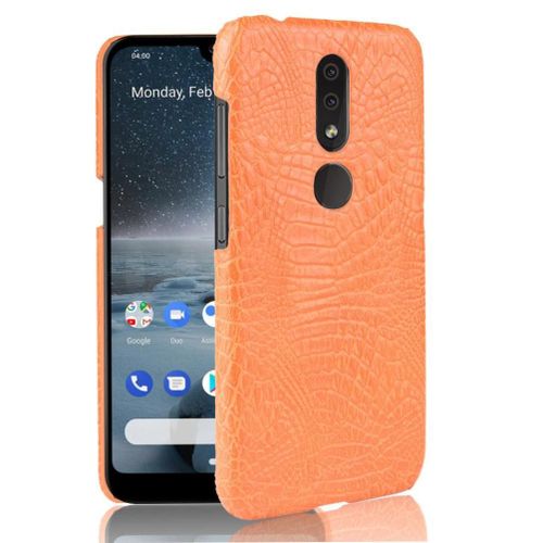 Classique Élégant Étui Pour Nokia 4.2 Mode Classique D'alligator Anti Éraflure Housse De Protection Compatibilité - Couleur Orange