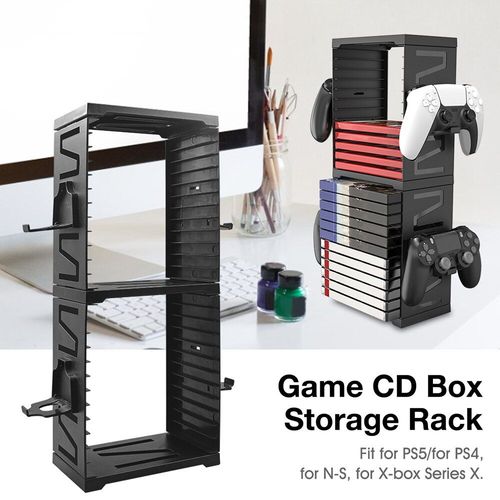 Boîte De Rangement Pour Disques De Jeu Ps5, Support De Stockage Pour Disques De Xbox À Double Couche, Support De Stockage Pour Commutateurs