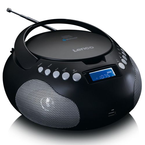 LENCO SCD-331BK - RADIO ET LECTEUR CD/MP3 PORTABLE AVEC USB ET BLUETOOTH - NOIR