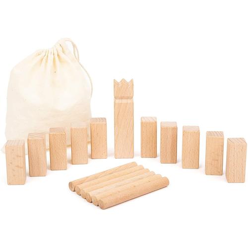 Jeu D'équipe Viking Mini-Kubb En Format Extra Compact