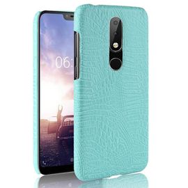 Classique Élégant Étui Pour Nokia 6.1 Plus /Nokia X6 Housse De Protection Mode Classique D'alligator Compatibilité Anti Éraflure - Vert