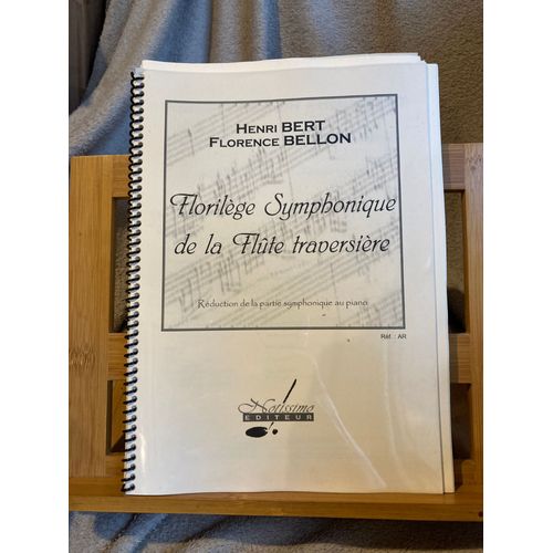 Henri Bert Florence Bellon Florilège Symphonique Partition Flute Piano Notissimo