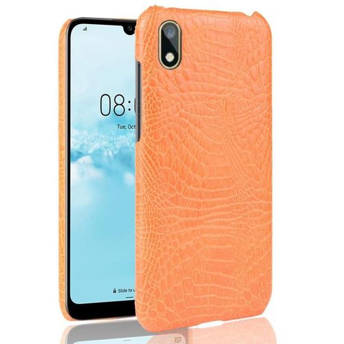 Classique Élégant Étui Pour Huawei Y5 2019 Anti Éraflure Compatibilité Mode Classique D'alligator Housse De Protection - Couleur Orange