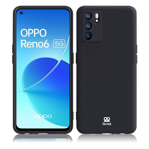 Coque Ibroz Oppo Reno 6 Silicone Noir