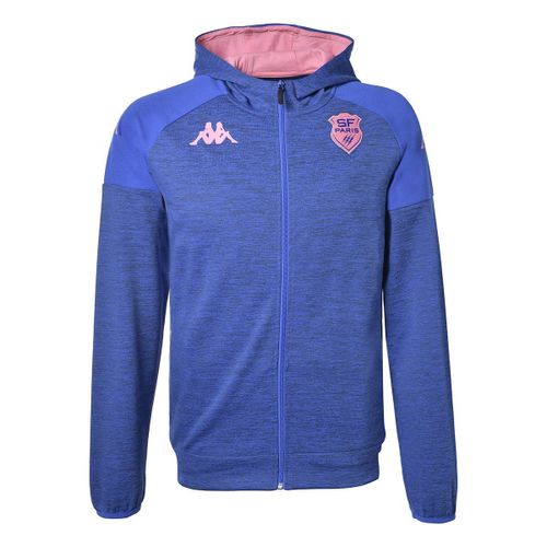Sweat A Capuche Zip Kappa Venezia Stade Français Paris Officiel Rugby