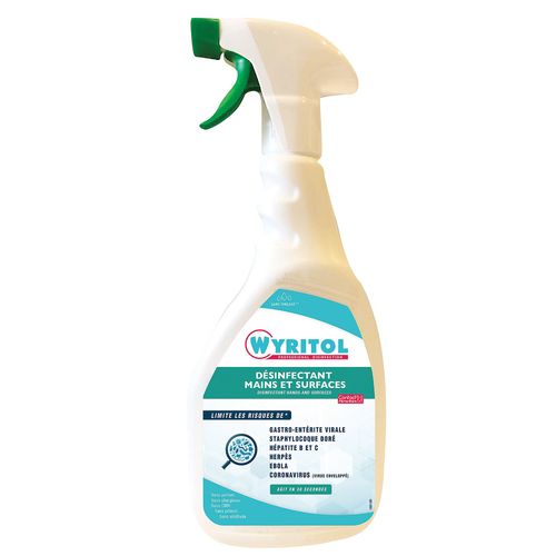 Spray désinfectant dégraissant surface et sol Wyritol 750mL