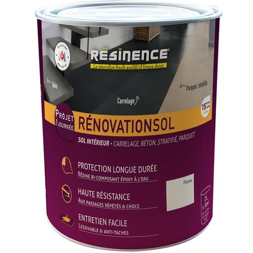 Résine de rénovation sol Résinence pierre 2L