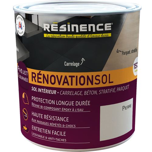 Résine de rénovation sol Résinence pierre 300ml