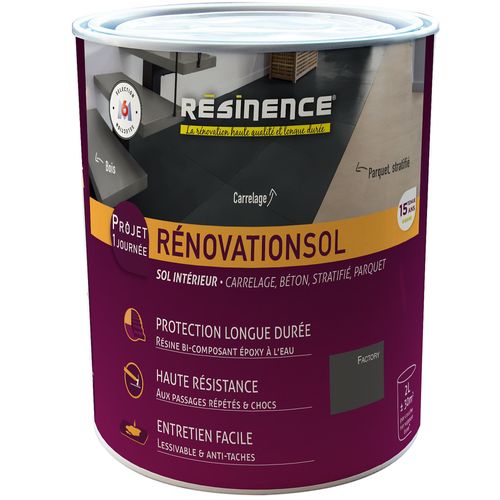 Résine de rénovation sol Résinence factory 2L