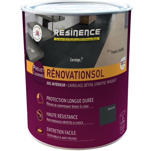 Résine de rénovation sol Résinence graphite 2L