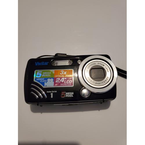 Caméra Vivitar Vivicam 5308 compact 5 mpix Noir Zoom Optique 3X Ecran 2,4"