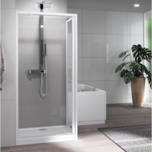 Paroi de douche pivotante et réversible - Riviera 2.0 G 88-92CM V.GR BLC NOVELLINI