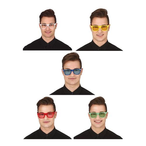 Lunettes De Différentes Couleurs Avec Verres Transparents