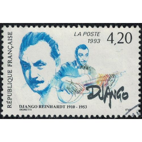 France 1993 Oblitéré Used Guitariste Django Reinhardt Y&t 2810 Su