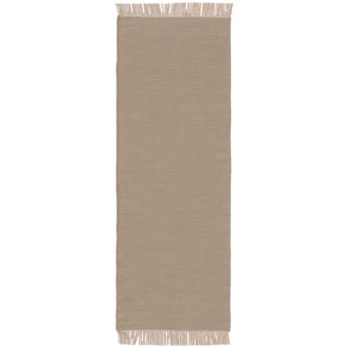 Tapis Poil Ras Liv Beige 70x200 Cm - Tapis Poil Court Design Moderne Pour Salon