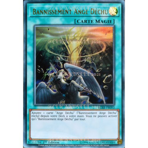 Carte Yu-Gi-Oh Blrr-Fr093 Bannissement Ange Déchu (Banishment Of The Darklords) - Ultra Rare Neuf Fr