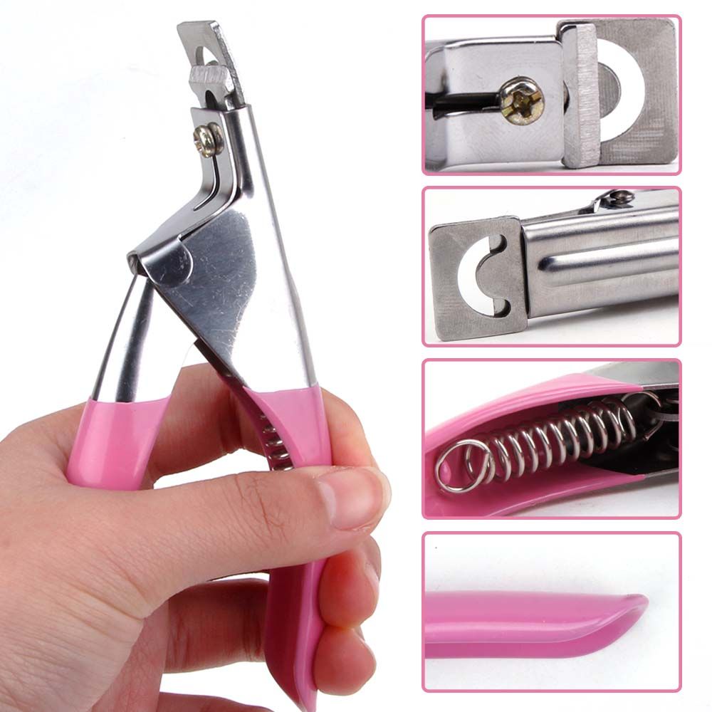 Rose Girly - Coupe-Ongle Professionnel Pour Faux Ongles, Coupe-Ongl...